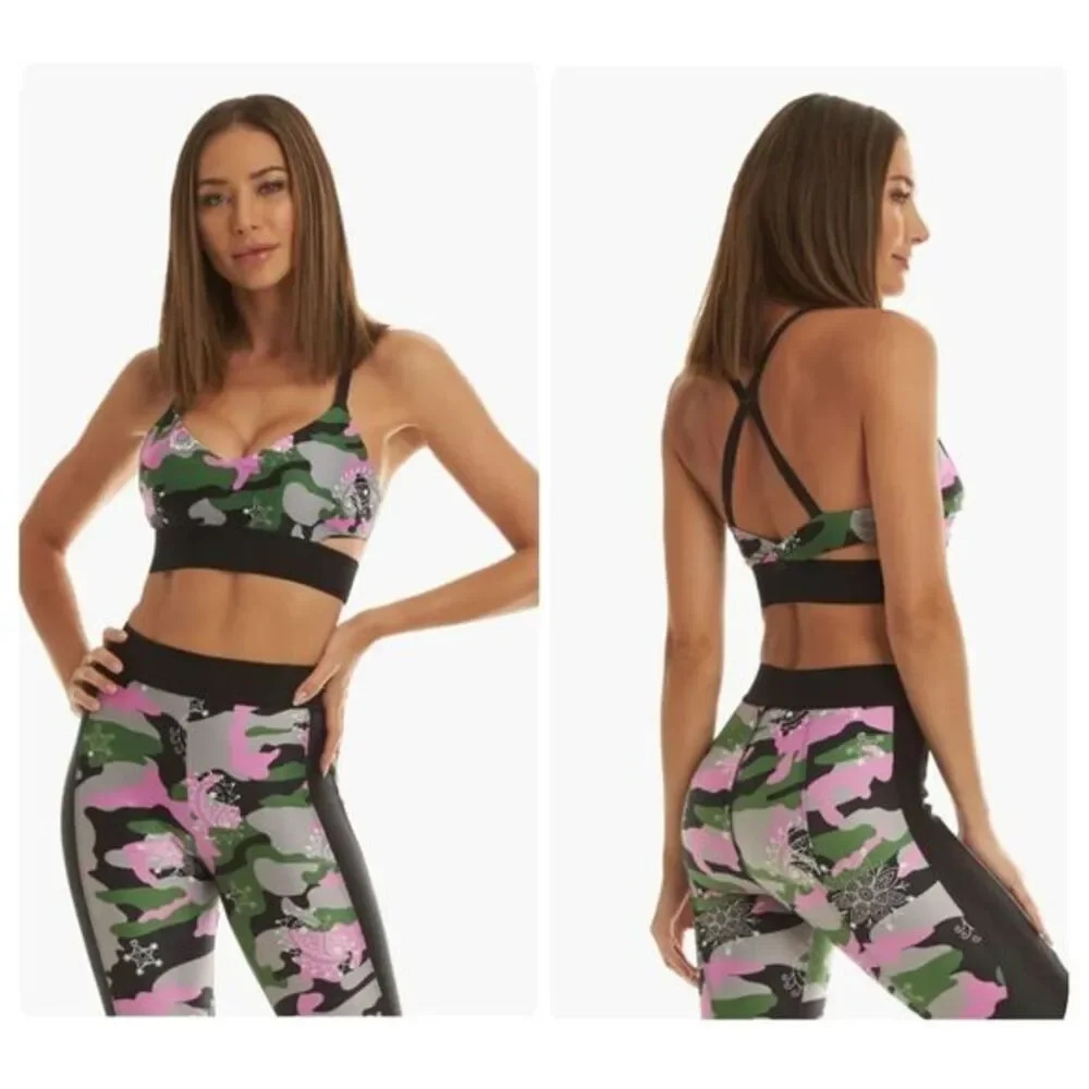 Koral BEAU ENERGY SPORTS BRA - BANDANA TROOP